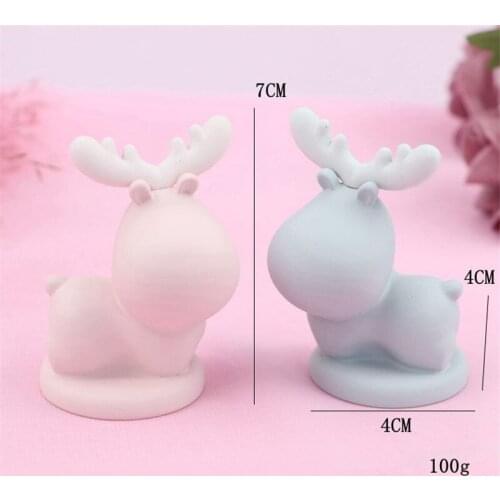 Lovers Fawn Ornaments Girl Heart Car Interior Dashboard Decoration Birthday Cake Baking Adornment Accessories Wedding Gifts