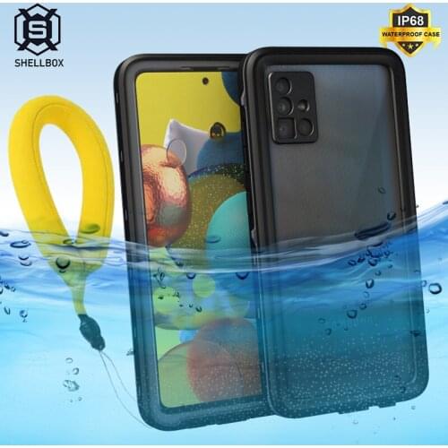 Shellbox Waterproof Case for Samsung Galaxy A51 Note 20 Ultra Outdoor Shockproof Case for Samsung S20 S10 Note 10 9 Diving Cover