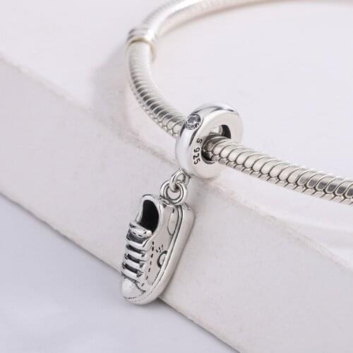 925 Sterling Silver Flush-Set Clear CZ And Small Heart Crown O Monogram Logo Charm Pendant Bracelet Jewelry Making For Pandora