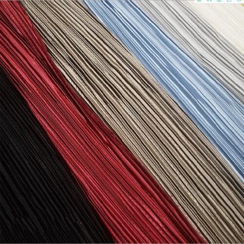 4 yards Factory direct supply bright pleated pleated composite fabrics clothing womens bags curtains luggage apparel fabrics