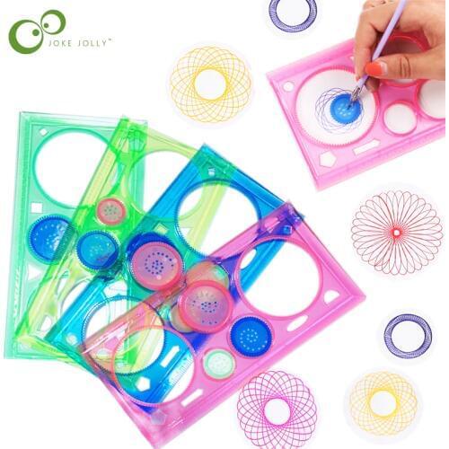 1pc Spirograph Geometric Ruler Drafting Tools Stationery for Students Drawing Set Learning Art Sets Creative Gift for Kids WYQ
