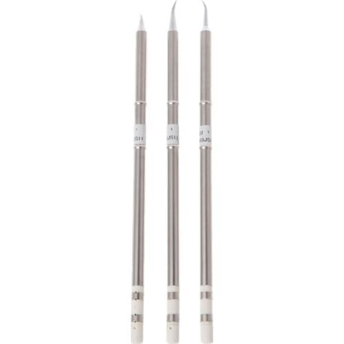 3 Pcs T12-J02 T12-JL02 T12-JS02 Iron Tips For Hakko Soldering Station FX-951 952