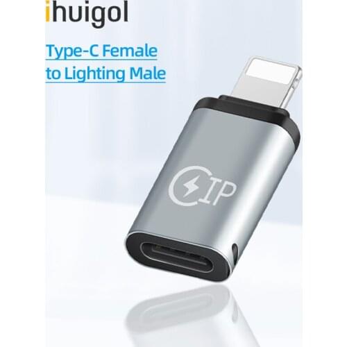 !ACCEZZ OTG For iPhone Adapter Lighting Male To Type C Cable Converter For iPhone 12 11 X USB C to Lighting For Huawei Connector