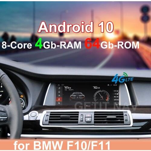 Android 10 Car Radio Stereo Player GPS Navigation for BMW 5 series GT F07 2009-2016 CIC
