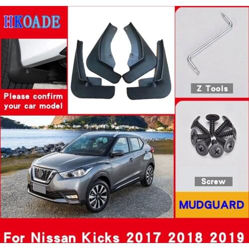Car Fender Mud Flaps For Nissan Kicks P15 2017 2018 2019 Mudguards Splash Guards Fender Mudflaps Car Fender Accessories