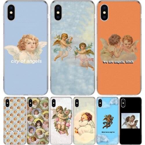 Renaissance angels Novelty Cover Phone Case For Iphone 11 12 Mini Pro 7 6 X 8 6S Plus XS MAX + XR 5S SE 10 9 Art TPU Coque Capa