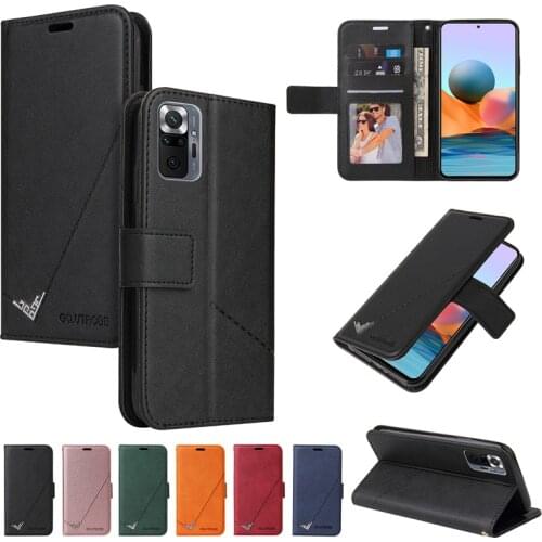Case For Redmi Note 10 pro max 10S 9T 9 pro 9A 9C 9S Flip Leather case For xiaomi Mi 10T Lite Poco M3 X3 NFC F3 11 Wallet cover