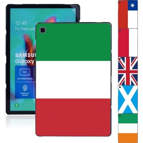 Tablet Back Shell For Samsung Galaxy Tab A7 10.4"/Tab A 8.0"/Tab S6 Lite P610/Tab A A6/Tab S5e 7" T510 T580 T590 Flag Pattern
