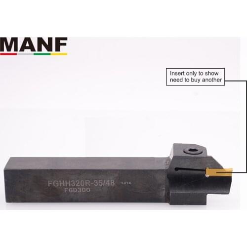 MANF Toolholder Lathe FGHH320-35/48 CNC Lathe Machining External Cutting Toolholder Groove Cutter Parting Grooving Tools
