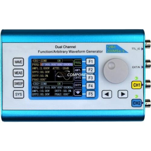 FY2300 50MHz Arbitrary Waveform Dual Channel High Frequency Signal Generator 200MSa/s 100MHz Meter DDS