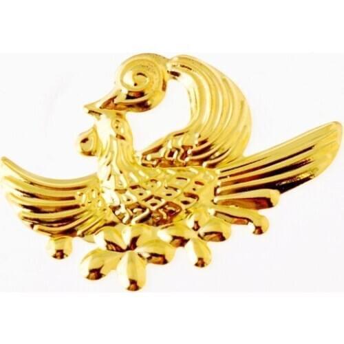 Free shipping 5Pcs Gold Color Filigree peacock Wraps Connectors Gift Decoration DIY Embellishments Findings 39x57mm F1732