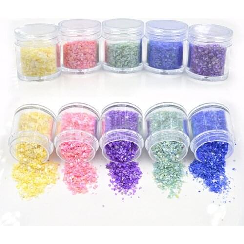 DIY Mold Diamond Filler Nail Art Powder Epoxy Shell Powder Accessories Shell Paper Fragment Mixed Diamond Fancy Silicone Mould