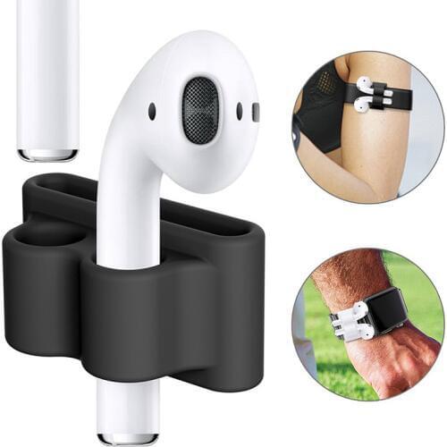 Anti-lost Silicone Holder for AirPods Case Holder Winder Portable Anti-lost Strap Silicone Case for Apple AirPods Accessories