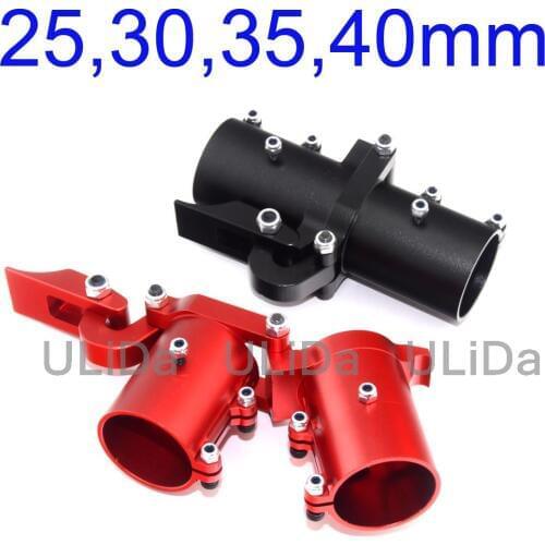 25mm 30mm 35mm 40mm Pipe Union Connection Horizontal Folding Arm Tube Joint Hinge CNC Aluminum for UAV Multicopter Drone