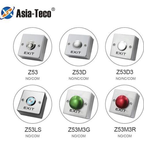 Zinc Alloy GATE DOOR Exit Button Exit Switch For Door Access Control System Door Push Exit Door Release Access Control system