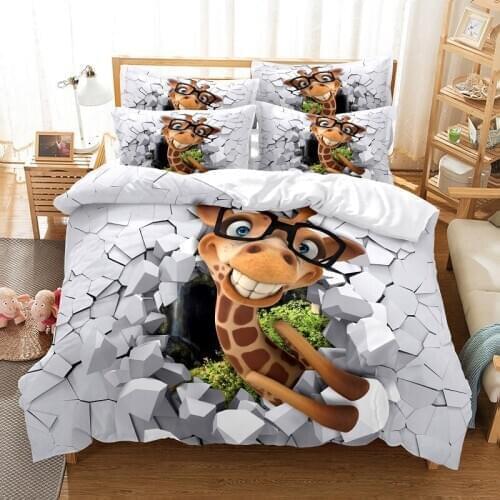 Bedding set duvet cover set 3d bedding digital printing bed linen queen size bedding set fashion design
