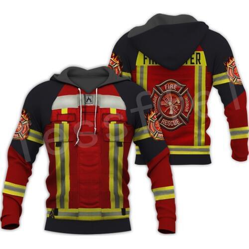 Tessffel Firefighters Suit Firemen hero Harajuku Pullover NewFashion Casual 3DPrint Zip/Hoodies/Sweatshirts/Jacket/Men/Women B-4