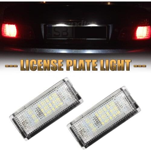 License Plate Lights For BMW E46 4D 1998 1999 2000 2001 2002 2003 12V LED Number Lamps White Led CANBUS No Error Led Lights