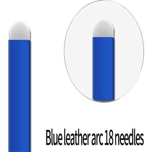 The new Tattoo Blade 50 pcs semi-permanent lip bleaching eyebrow cosmetic contact line extra-fine oblique needles are complete