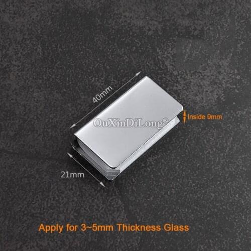 Wholesale 100PCS Single Glass Cabinet Door Stops Iron Magnetic Push Clamps Clips Display Wine Cabinet Switch for 3~5mm