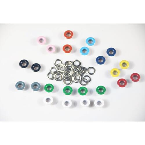 50pcs Metal Eyelets Hole 5MM For Leathercraft DIY Scrapbooking Shoes Boots Belt Bag Tags Garment Clothes Decoration With Grommet