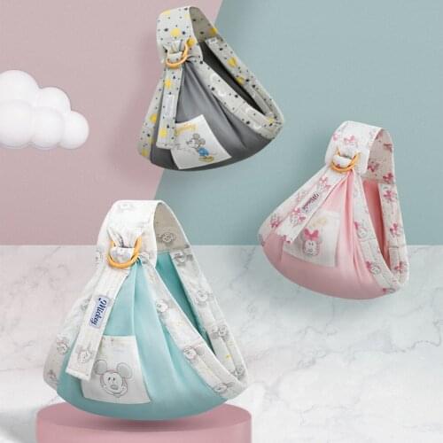 Disney Multifunctional Portable Baby Single Shoulder Strap Infant Baby Carrier Ergonomic Adjustable Cotton Shoulder Carrier