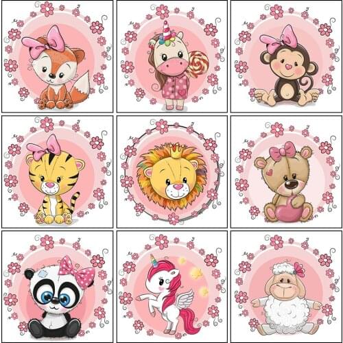 5D DIY Diamond Painting Animal Cartoon Rhinestone Diamond Embroidery Picture Full Square/Round Cross Stitch Kit Home Decoration