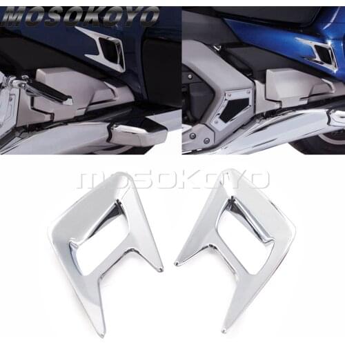 Motorcycle Rear Fender Vent Trim Accent Air Intake Cover Cap Decal Chrome For Honda Gold Wing GL1800 DCT Tour Airbag 2018-2021