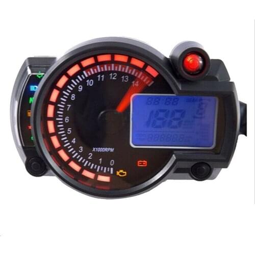 New 14000rpm Modern RX2N Similar LCD Digital Motorcycle Odometer Speedometer Adjustable MAX 299KM/H