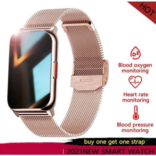 2021 New Smart Watch Women 1.57 Inch Full Touch Screen IP67 Waterproof Men Pedometer Watches Heart Rate Smartwatch For Xiaomi