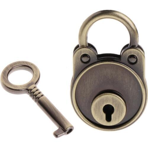 New Bear Vintage Old Antique Style Mini Archaize Padlocks Key Lock With key