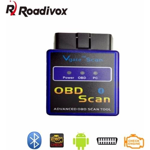 OBD2 OBD 2 Scan Tool OBD II Bluetooth Scanner ELM327 ELM 327 Mini Code Reader For Car Auto Diagnostic Android Video Play V1.5