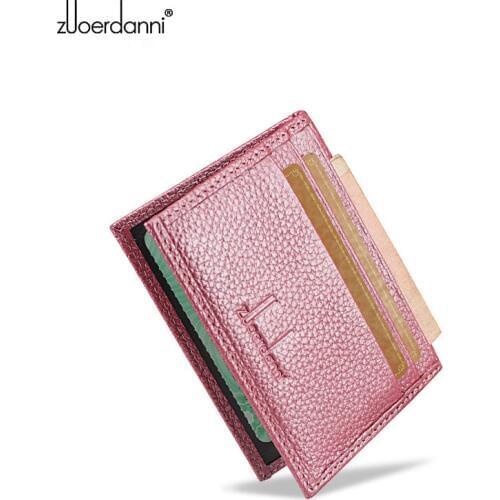 Genuine Leather card bags Ultra-thin drivers license Card Holder Mini wallet small card sets driving license Card Case