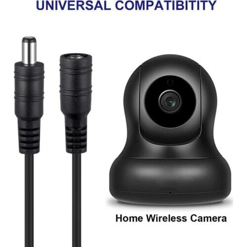 DC Power Extension Cable 3/6.5/10/16.4/32.8ft 5.5mmX2.1mm Male Female Cord For Router And Led Strip Electrical Equipment