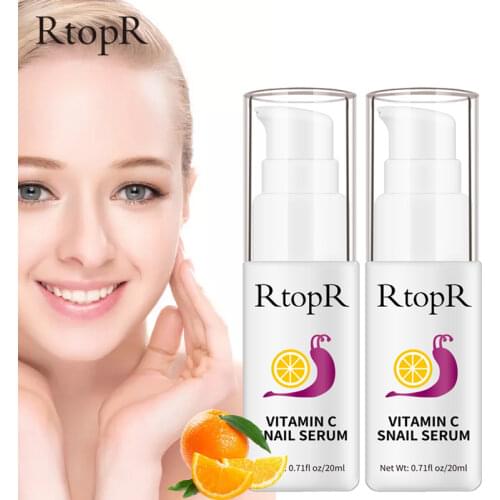 VitaminC Snail Repair Serum Anti Wrinkle Firming Bright Skin Serum For Face Ance Treatment Snail VC Collagen lotion 2 bottles