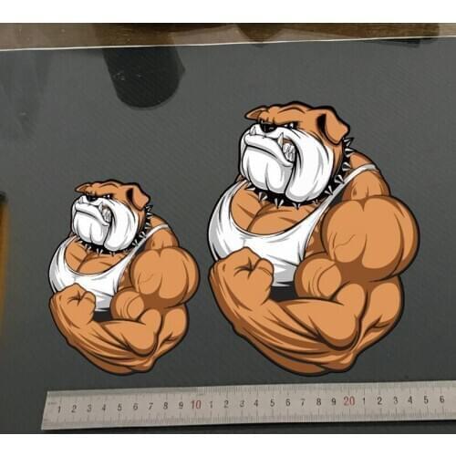XY Bulldog Car Body Decals Stickers Motorcycle Decorations Vinyl Offbeat Accessories Cover Scratches Drop Shipping