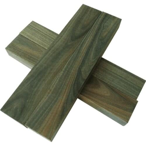 Green sandalwood log square carving handle piece slingshot knife handle Scale DIY bracelet material