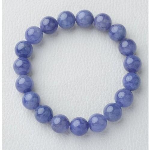 Womens 8" Natural Tanzania Tanzanite Gemstone Bracelet