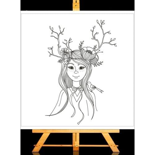 ZhuoAng Wizard Girl Clear Stamps/Card Making Holiday decorations For scrapbooking Transparent stamps 10*15cm