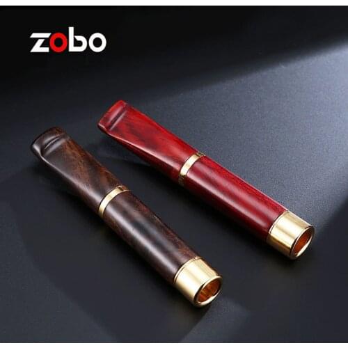 Zobo sandalwood/ ebony cigarettes holder healthy wooden Circulating cleanable filter for man 11mm