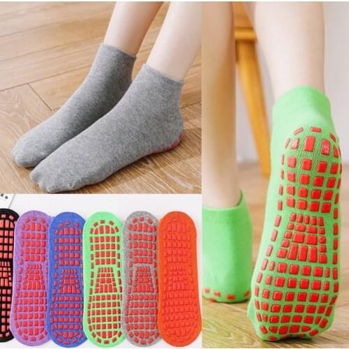 1pair Women Cotton Socks Floor Socks Non-slip Adult Home Baby Children Breathable Early Teaching Yoga Socks Gym Socks Women