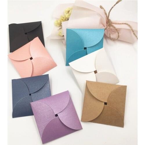 20Sets Handmade Jewelry Packing Earring Cards Kraft Colorful Square Shape Accessory Package