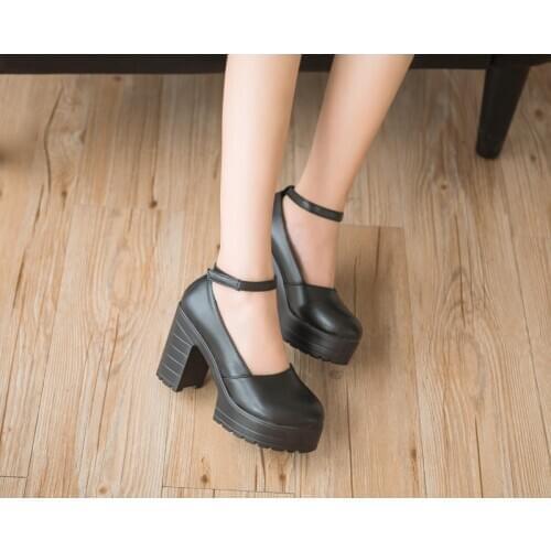 2020 new spring fashion trend womens belt shoes with high heels and pure color temperament banquet womens high heels U22-99