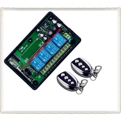 315/433MHZ AC220V 4ch RF Wireless remote control Learning code remote control switches 220V remote switch