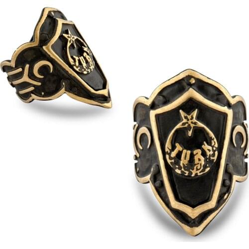 Antique Reproduction Antique Moon Star Turkish Thumb Ring in TRADITIONAL ring-YÜZ0178