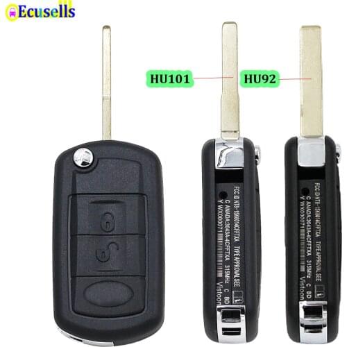 3 BUTTON REMOTE KEY FOB CASE key shell For Land Rover LR3 Discovery for RANGE ROVER Sport Vogue with HU92 or HU101 blade
