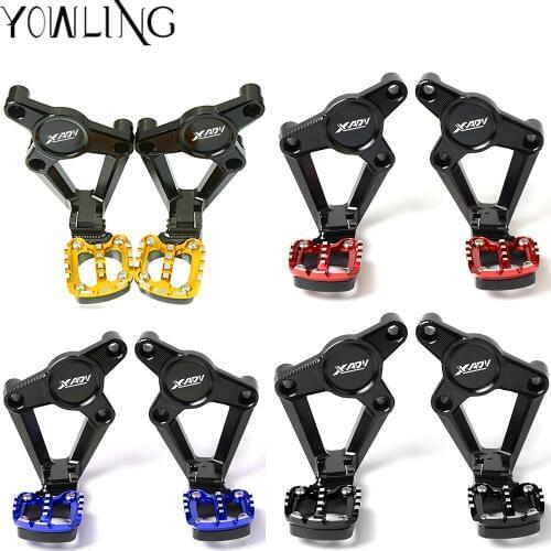 For HONDA X-ADV XADV X ADV 750 X 2017 2018 2019 2020 Motorcycle Accessories CNC Folding Rear Foot Pegs Pedal Footrest Passenger