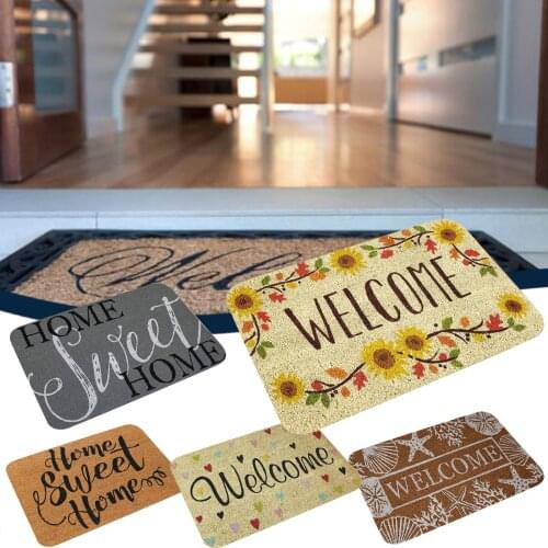 Welcome In The Door Mat Hallway Kitchen Absorbent Mat Foot Mat Soft Non-slip