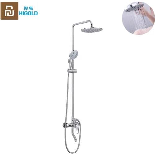 HIGOLD Multifunction Shower Set Bathroom Shower Faucet Tap Bath Mixer Bathtub Faucet Set Waterfall Shower Set Shower Head youpin