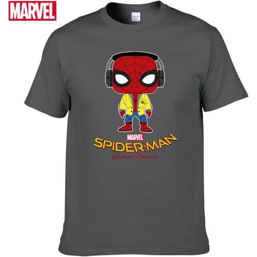 Marvel The Avengers Spider Man t shirt Comfortable Breathable 100% cotton Fashion clothes for teens Summer Tops men t shirt #88